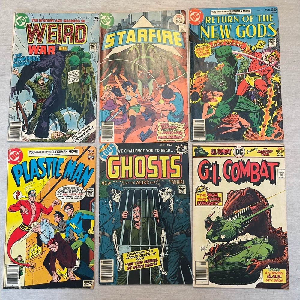 Lot of 6 Vintage DC Comic Books